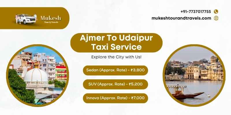 Ajmer to udaipur cab