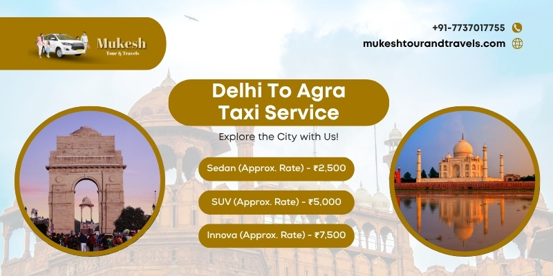 delhi to agra taxi