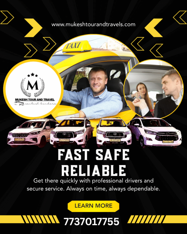 Best taxi service in Jaipur by Mukesh Tour and Travels – Jaipur sightseeing, outstation taxi, airport transfer